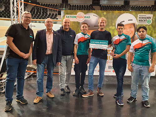 Fahrradfreundlichste Schule Deutschlands 2022 Sonderpreis Mobilität ist die Nelson Mandela Sekundarschule in Rheine